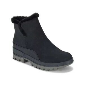 Baretraps Noemi Cold Weather Booties Black 6 Faux Shearling Zip $100